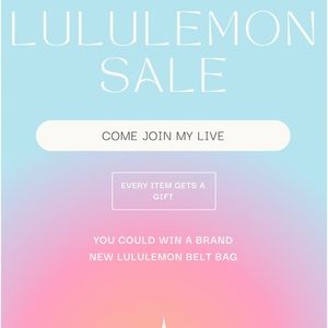 Going LIVE all LULULEMON